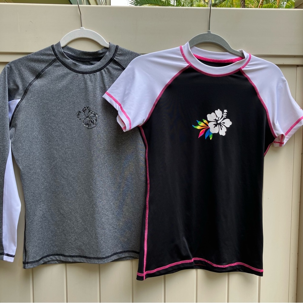 Burnside rash guard swim surf tops Junior large